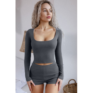 "Liesel" pajamas, dark gray
