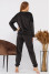 Піжама «Мадлен» чорного кольору