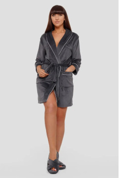 Халат «Лідія» графітового кольору