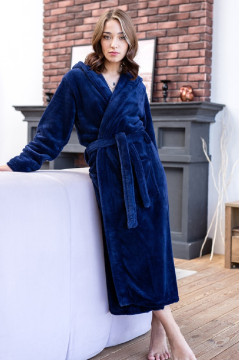 Халат «Саманта» темно-синього кольору