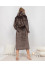 Chocolate-colored robe "Seni"