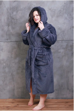 Халат «Еббі» графітового кольору