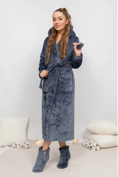 Халат «Грейсі» графітового кольору