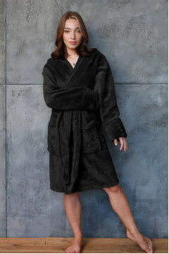 Халат «Ейпріл» чорного кольору