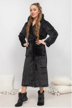 Халат «Кет» чорного кольору