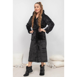 Bathrobe "Cat" black