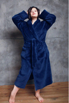 Халат «Сесіл» темно-синього кольору