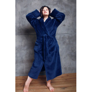 Халат «Сесил» темно-синего цвета