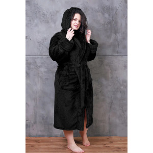Халат «Поллі» чорного кольору