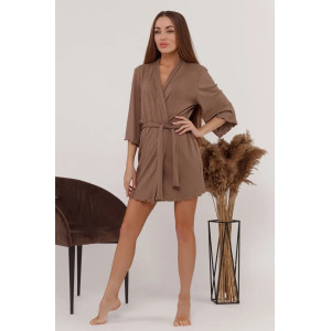 Халат «Комета» цвета мокко