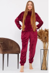 Піжама «Кароліна» бордового кольору