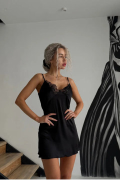 Нічна сорочка «Софі» чорного кольору