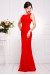 Платье «Мимоза» красного цвета