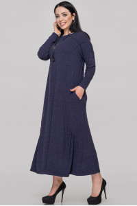 Платье «Сейдо» темно-синего цвета