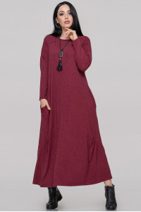 Сукня «Сейдо» бордового кольору