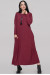 Платье «Сейдо» бордового цвета