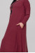 Платье «Сейдо» бордового цвета