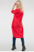 Платье-рубашка «Веста» красного цвета 