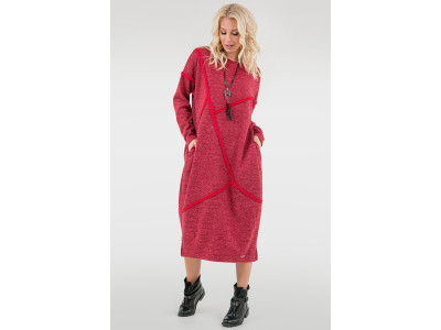 Платье «Диша» красного цвета  Платье «Диша» красного цвета