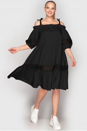 Платье «Дарка» черного цвета