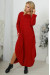 Платье «Фиа» бордового цвета 