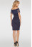 Платье «Фрайм» темно-синего цвета