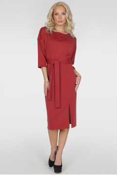 Red Savoyardi dress