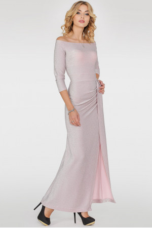 Платье «Габриэль» серебристо-розового цвета
