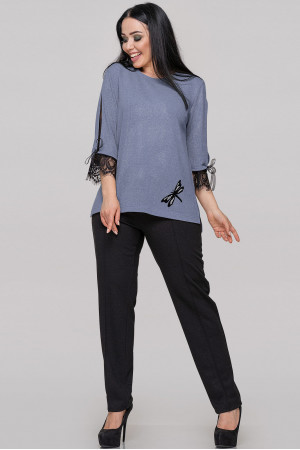 Блуза «Нейлі» сіро-блакитного кольору