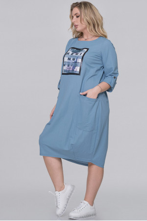 Сукня «Іветта» сіро-блакитного кольору