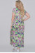 Сукня «Тоня» салатового кольору з бузковим