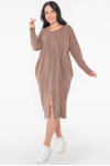 Cressida dress in cappuccino color