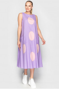 Платье «Ферн» лилово-розового цвета