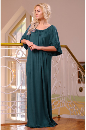 Платье «Джена» темно-зеленого цвета