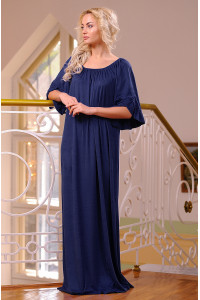 Платье «Джена»  темно-синего цвета
