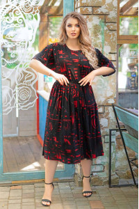 Сукня «Кетрін» червоно-чорного кольору