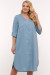 Сукня-сорочка «Тесса» сіро-блакитного кольору