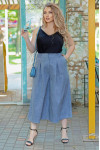 "Felis" dark gray skirt-trousers