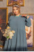 Платье «Клара» серо-голубого цвета