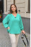 Mint-colored blouse "Tetra"
