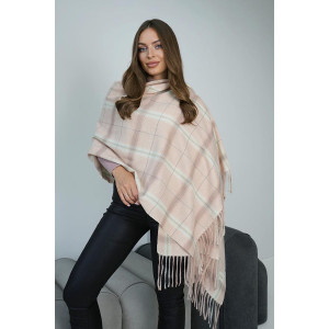 Палантин «Альба» пудрового кольору 