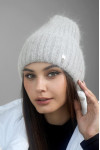 Шапка «Віторія» світло-сірого кольору