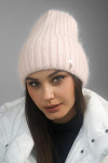 "Vittoria" cap in light powder color