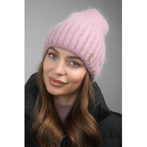 Шапка «Віторія» кольору темної пудри
