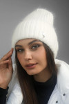 Шапка «Віторія» білого кольору