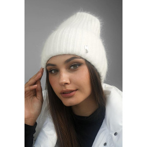 Шапка "Витория" белого цвета