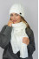 Nordica set (hat, scarf) white