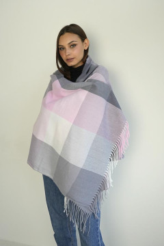 Палантин «Цветные квадраты» три цвета