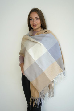 Палантин «Цветные квадраты» четыре цвета