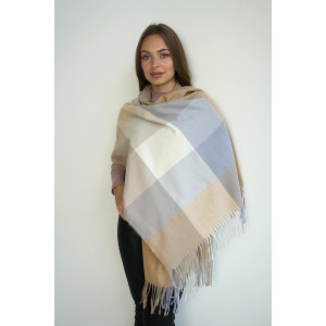 Палантин «Цветные квадраты» четыре цвета